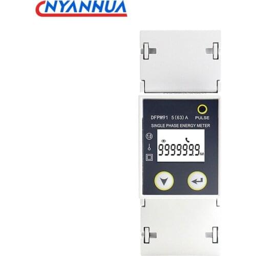 AC 220V Single-Phase Multi-Function Smart Energy Meter Reading RS485/MODBUS Communication Electronic Watt-hour Meter