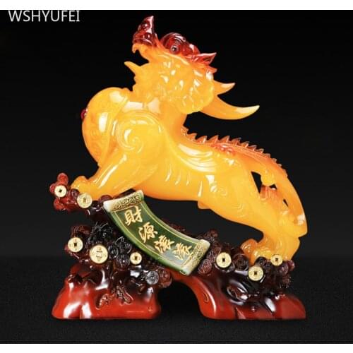 Retro Resin Animal Sculpture Ornaments Living Room TV Cabinet Feng Shui Decor Home Decoration Accessories Housewarming Gifts