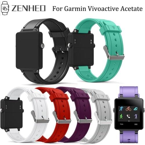 Silicone Watchband For Garmin Vivoactive Acetate Watch Band Strap Replacement Bracelet For Garmin Vivoactive Acetate Strap