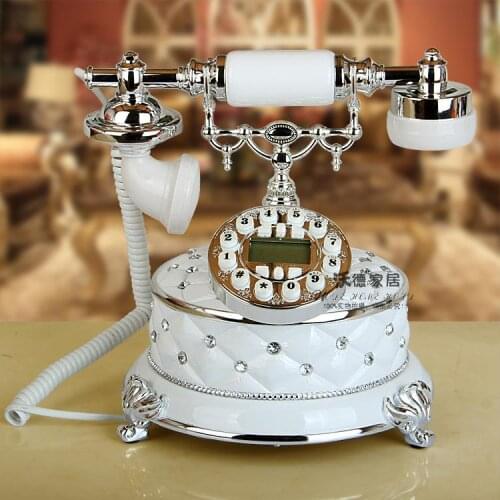 Antique telephone landline telephone retro European fashion home office telephone caller ID corded phone ringing tones