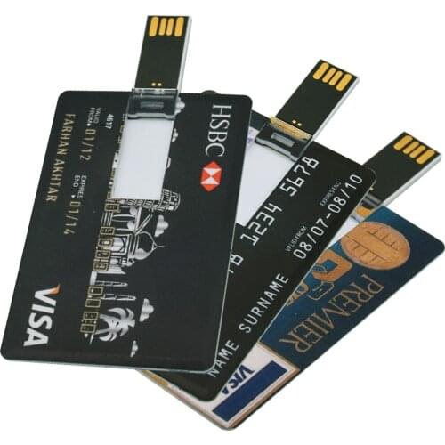 Super thin Bank Card USB Memory stick Citi Credit cards USB Flash Drive 64gb Pendrive 4GB 8GB 16GB 32GB MasterCard Pen drive