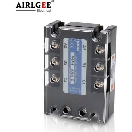 Solid state relay MGR-3 A3880Z TSR-80AA 80A 380VAC 70~280VAC AC-AC Three phase solid state relay