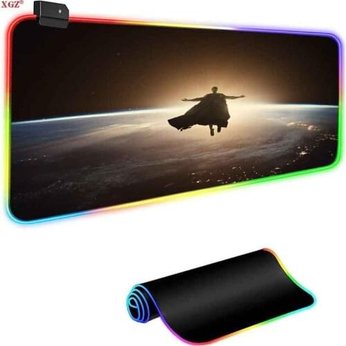 Xgz Universe Space RGB LED Mouse Pad Xxl Game Player Tabletop Game Player Decoration Computer Game Accessories Backlight Pad Cs