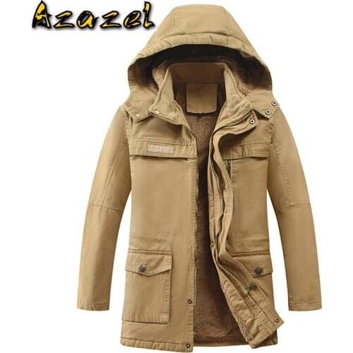 Winter Jackets Men New Brand Plus Size 4XL Hooded Slim Fit Long Parka Jacket Cotton Padded Coat Male Overcoat Casual Streetwear