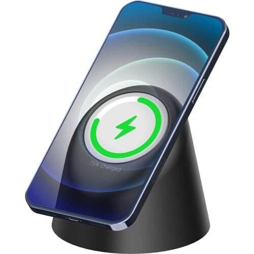 2 In 1 Wireless Charger Silicone Holder Mobile Phone Silicone Bracket For Charger For IPhone Magnetic Wireless Charging Base