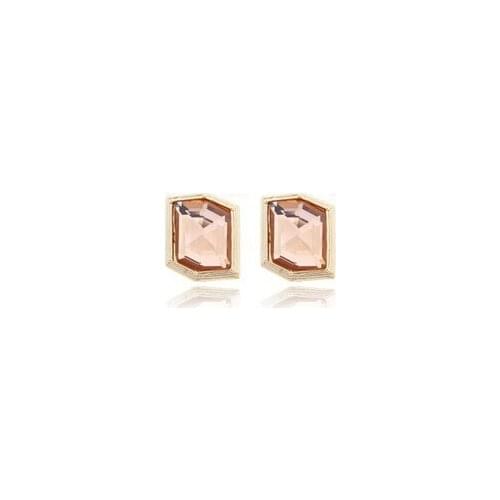 2021 Korean version of gold Color the elegant and spacious interior crystal jewelry earrings wholesale