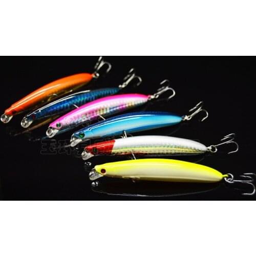 6 PCS Manufacturers selling lures Mino 9cm9.5g bionic bait fishing hook free shipping high quality full set