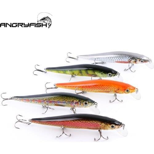 Angryfish 1pcs Fishing Lure 120mm 14g Lifelike Fishing Hard Lure Crankbait 2 Hooks Bionic Fake Hard Bait Fishing Bait