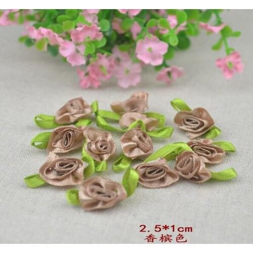 20 Pieces Small Flower Embroidery Lace Applique Jacquard Ribbon Lace Fabric Sewing Trims Decoration 2.5cm Width