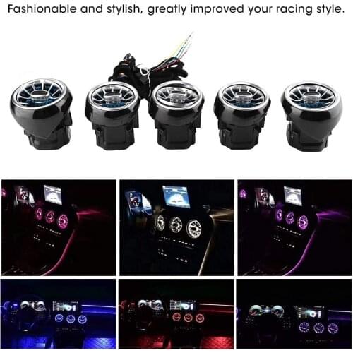 Car Air Vent LED Lights High Brightness LED Ambient Light Turbine Outlets Lamp Atmosphere Light For Mercedes-Benz C GLC Class