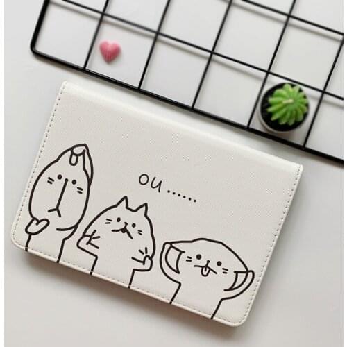 For ipad air 2 pro 10.5 9.7 mini 4 5 case Minimalist style kitten soft shell protective sleeve