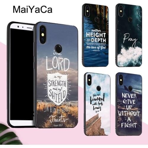 MaiYaCa Bible Verse Jesus Christ Case For POCO X3 F2 Pro Case For Redmi Note 8 Pro 8T 7 9 9S 9A 9C For Mi Note 10 Lite A3