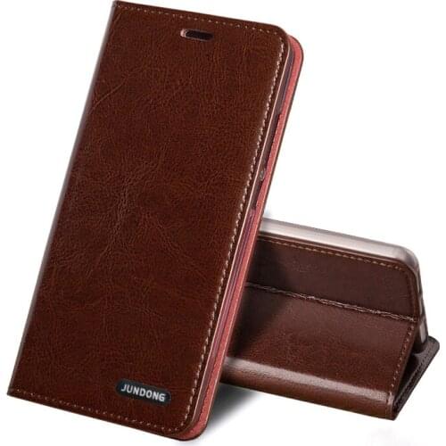 Genuine leather Phone Case For Oneplus 7 pro 7 6 6T 5 5t 7T Pro for One plus 7T 7 Pro case Cowhide Oil wax skin 3 Cards Cover