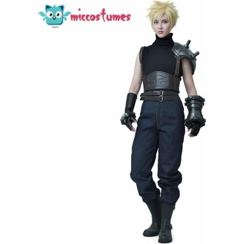 Cloud Strife Cosplay Costume Halloween Party Men Outfits