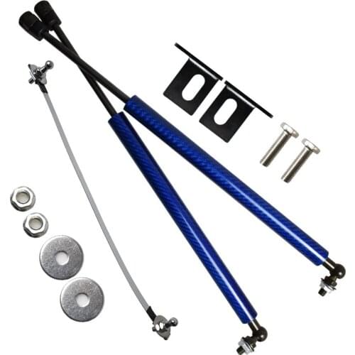 Damper for Haval H2 RED LOGO 2016-2019 2x Car Front Hood Bonnet Modify Gas Struts Lift Support Shock Gas Springs Carbon Fiber