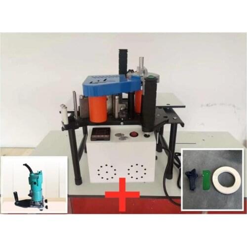 Woodworking Edge Banding Machine / Embroidery Machine Without Speed Adjustment Mini Manual Wood Cutting Pvc Straight Line Bendin