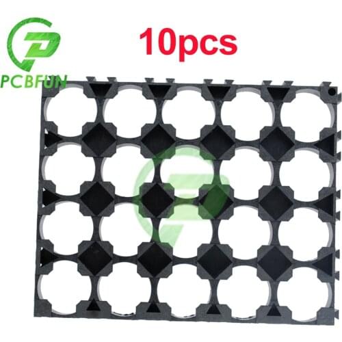 10pcs 18650 Battery Holder 4X5 Cell Lithium Batteries Plastic Holder ABS Plastic + Poly-carbonate 100*80mm