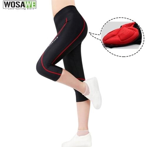 Anti-sweat Breathable Cycling Tights Bicycle Pants Bike Cycling Riding Clothing GEL Padded Trousers for Women