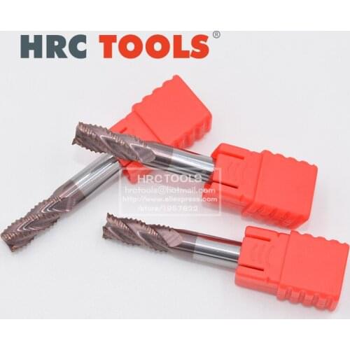 O2-d8x20Hx8Dx60L 8mm Rough End Mill Cutter 4 Flutes HRC55 TiAIN Coating Milling CNC