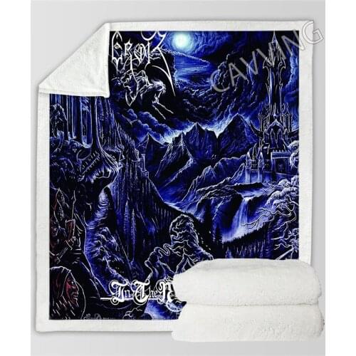 Emperor Band 3D Printed Sherpa Blanket Rectangle Blanket Home Textiles Fleece Wearable Blanket Throw Blanket for Sofa Bed