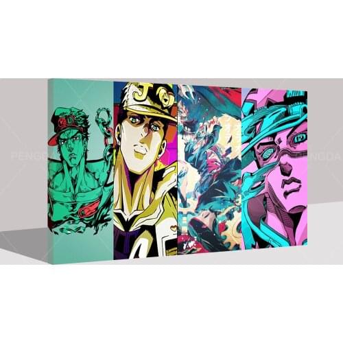 Canvas Paintings Wall Art HD Koichi Hirose Printed Poster Home Decor JoJos Bizarre Adventure Modular Pictures For Bedroom Frame