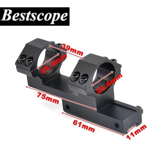 Tactical Gun AR15 Rifle Optic Scope Mount 25.4mm Rings Rifle Scope Mount Adapter 11mm Picatinny Rail With Hex Wren