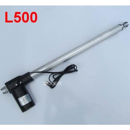 L500 500mm corsa attuatore lineare Elettrico motor DC 24V 5/10/30 mm/s Heavy Duty Pusher Progressiva 600/300/100kg