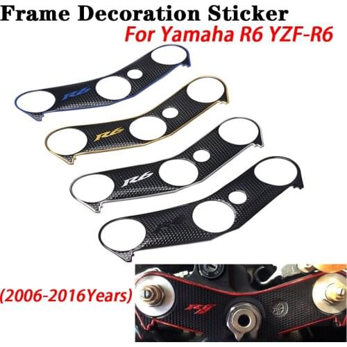 Motorcycle Oil Tank Protection Plate Steering Stickers Pad Cover Decal Sticker For Yamaha R1 2004-2008 YZFR1 YZF-R6 YAMAHA R6