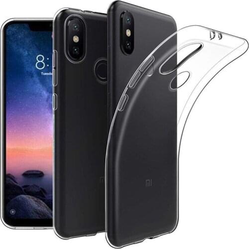 Soft Clear Bumper Back Cover for Xiaomi Redmi Note 6/6 Pro Note6 Note6Pro 6Pro Transparent Silicone Ultra Thin Phone Case Fundas