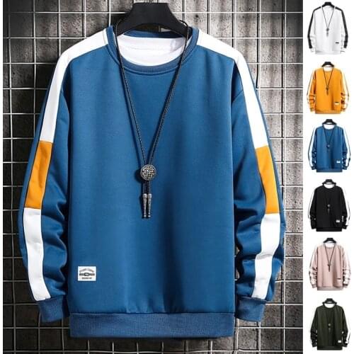 2021 New Men Striped Sweatshirt Fashion Hoodie Male High Cost Performance Trend Teenage Hoodie Solid Hip Hop Streetwear Pullover