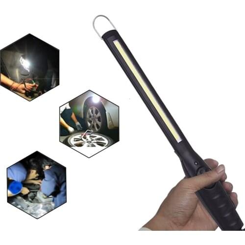 Rechargeable High Brightness Cob Led Work Light Inspection Light With Magnetic Band & Hook For Outdoor Lighting
