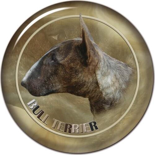 S30481# 13CM/15CM/17CM PVC Decal Bull Terrier Dog V3 Car Sticker Waterproof for Bumper Rear Window Laptop Toilet