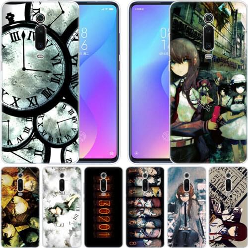 Luxury Silicone Case Anime Steins Gate for Xiaomi Pocophone F1 Mi 9T Pro CC9 CC9E 9 9SE 8 A3 A2 Lite A1 5X 6X Mix3 Play Fashion