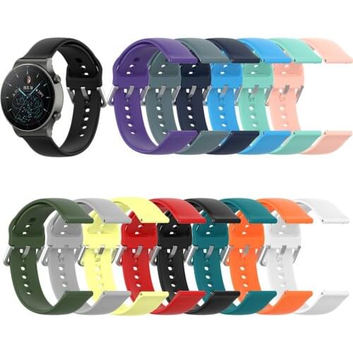 Silicone Wristband for Huawei Watch GT2 PRO Soft Waterproof Replacement Belt for Honor Watch GS PRO Watchband Strap Large/Small