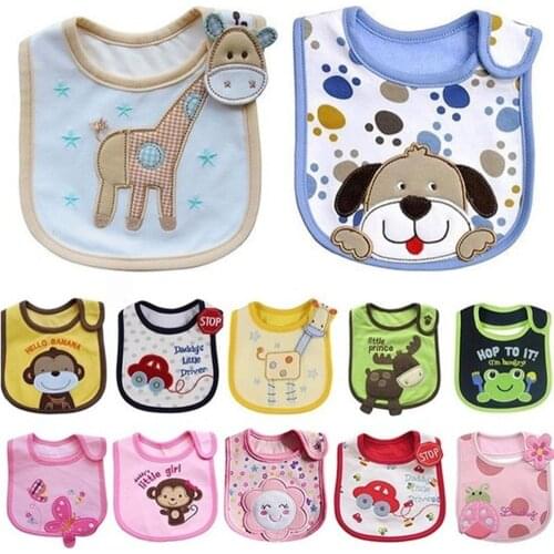 Feeding Baby Bibs Baby Cartoon Feeding Cloth Waterproof Infant Bandana Bibs Newborn Feeding Burp Cloth Drooling Scarf Dropship