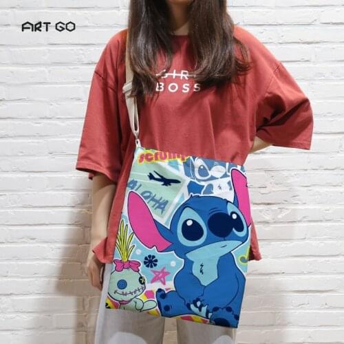 Disney Cartoon handbags Stitch Bag messenger Canvas Bag Shoulder Bag clutch messenger bag purses and handbags