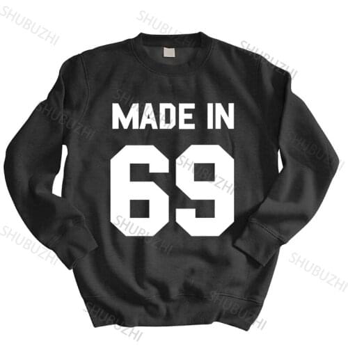 Warm sweatshirt men hoody Made In '69 - Mens hoodies 52th Birthday - Present Gift 1969 autumn winter hoodies