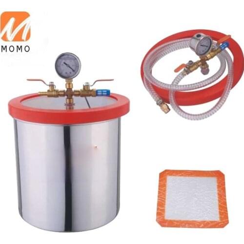 Stainless Steel 6Gallon 24L Vacuum Degassing Chamber For Epoxy Resin drying equipment