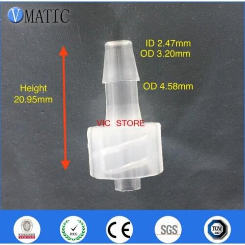 High Quality Pack Of 10 X 1/8 Inch Barb Male Luer Tapered Fitting (Polyprop) Luer Lock Tapered Connector