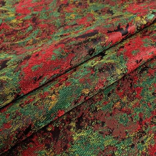 Abstract oil painting style jacquard brocade fabric starry pattern fashion fabric DIY clothing bags 90cm wide by yard