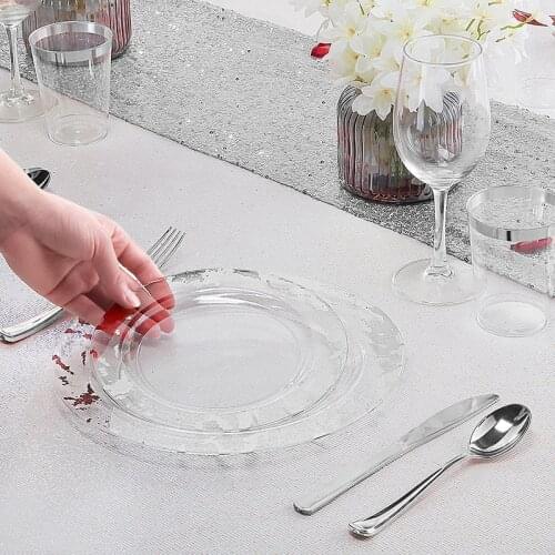 10 creative disposable plastic plate dessert tableware salad western plate home steak plate outdoor goods