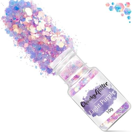 12/18/24 Colors Chunky Glitter Sequins Mixed Flake Set Eyeshadow Body Face Decor