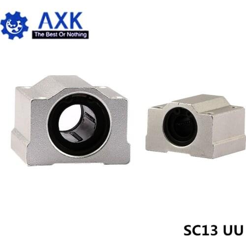 2pcs/lot SC13UU SCS13UU 13mm Linear Ball Bearing Block CNC Router with LM13UU Bush Pillow Block Linear Shaft CNC 3D printer part