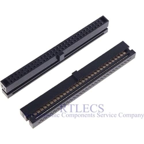 20 Pcs 0.050" 1.27mm 60 Pin dual Row IDC Connector 2x30 P 60 position Rectangular Female Socket Receptacle Ribbon Cable