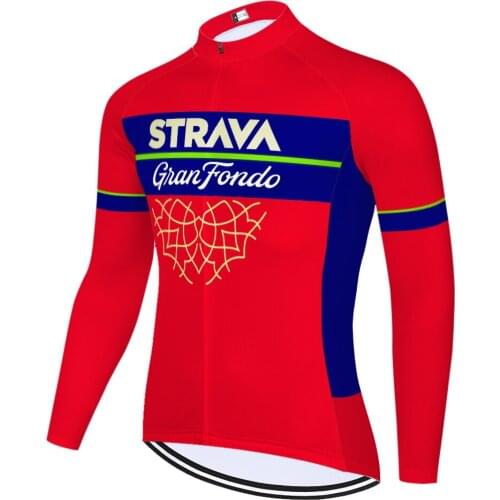 2021 team STRAVA cycling jersey men summer spring quick dry Bicycle long sleeve Moutain Bike jersey ropa ciclismo hombre