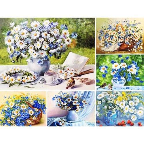 5D Diamond Painting Crystal Mosaic Flower Vase Cross Stitch Kit Full Drill Square Embroidery Art Picture Gift Home Decoration