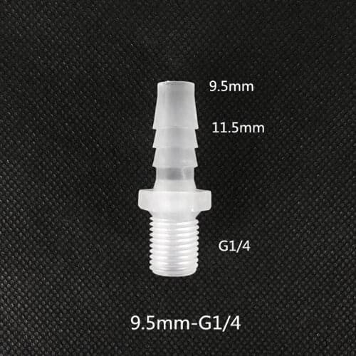 9.5mm*G1/4 plastic connectors, hose adaptors, reducing connector, pipe fittings