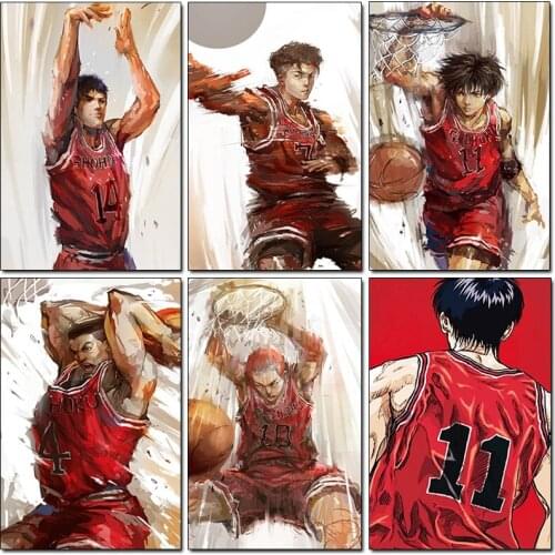 Diamond painting full square embroidery Cross stitch Basketball slam dunk cartoon sport Mosaic 5d home decor Paintings anime diy