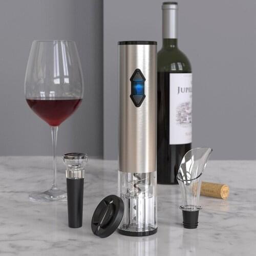 Automatic Bottle Opener Electric Wine Bottle Opener Corkscrew Foil Cutter Set Red Wine Openers Jar Opener Kitchen Accessories