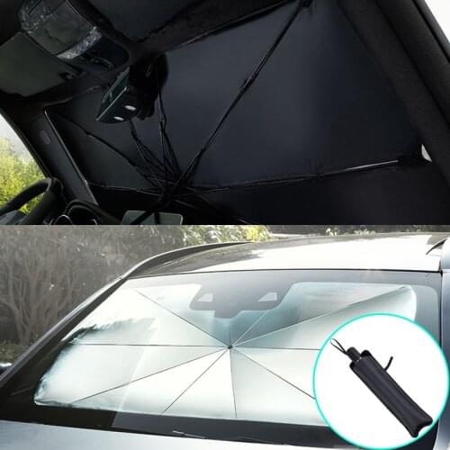Car Sun Shade Protector Parasol Auto Front Window Sunshade Covers Protector Interior Car Windshield Protection Car Accessories